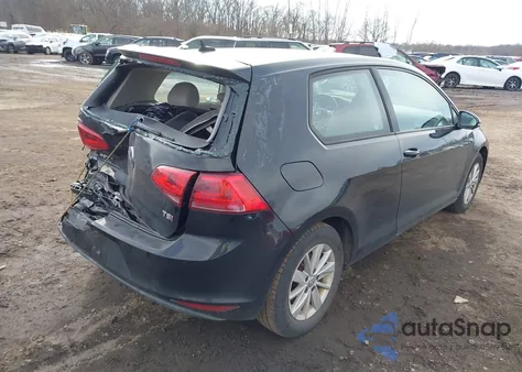 2015 Volkswagen Golf Tsi S 2-Door from USA, damaged, VIN 3VW817AU9FM077673